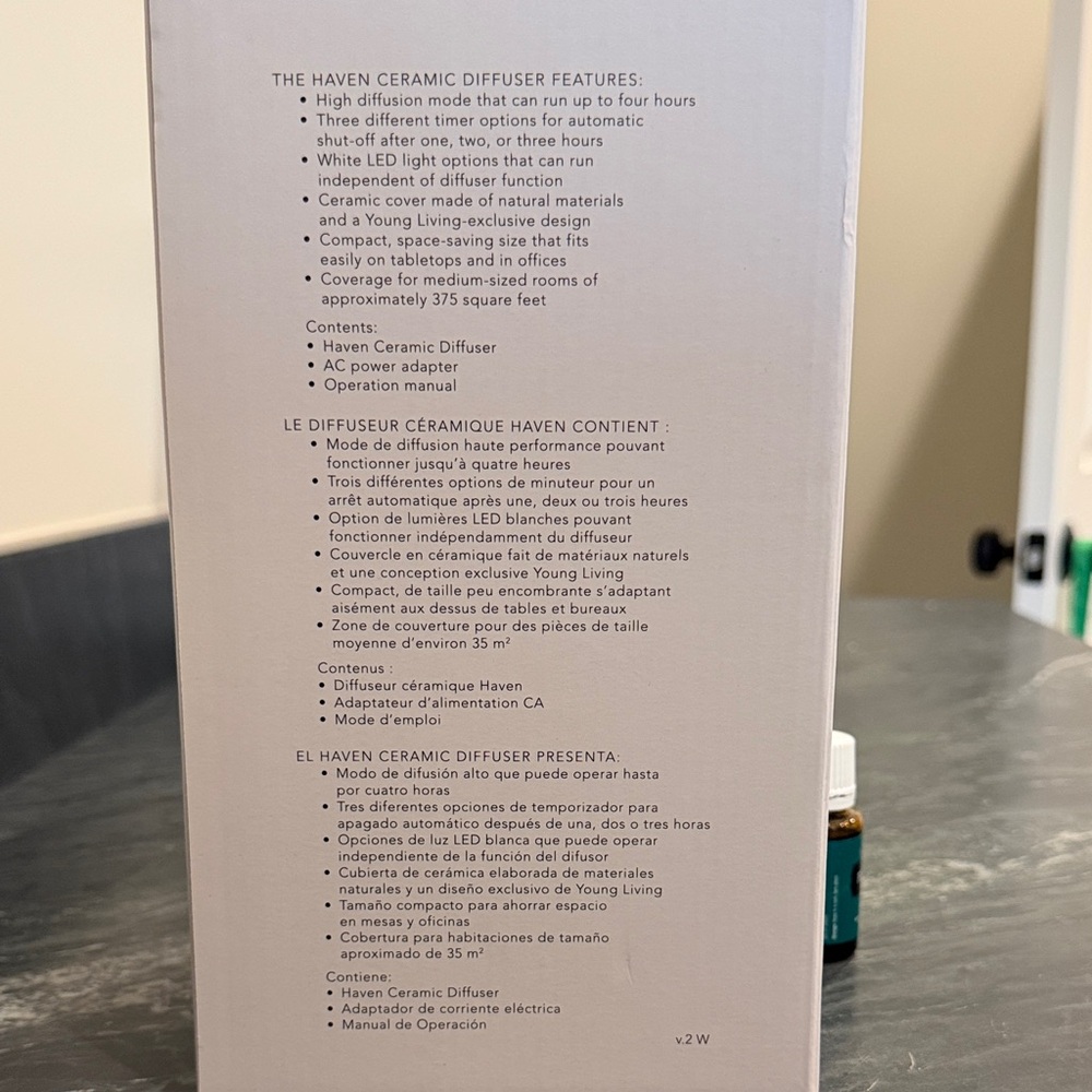 Young Living Haven Ceramic Diffuser With Peppermi… - image 2